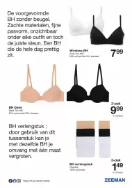 Zeeman folder week 34 Pagina 23: BH verlengstuk €1,49, Wireless BH €7,99