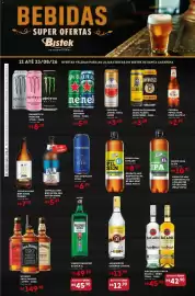 Encarte Bistek Supermercados Página 1: Energético monster €8,79, Cerveja eisenbahn pilsen / unfiltered €3,89