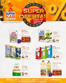 Catálogo Super Kan Página 1: Leite longa vida santa clara integral/semi/desn. €4,79, Óleo de Soja Coamo/ Violeta €6,89
