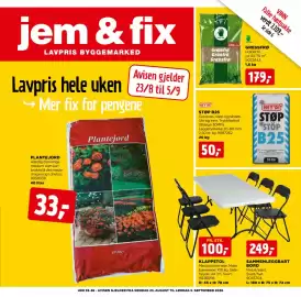 Jem & fix kundeavis Side 1: STØP B25 €50,00, PLANTEJORD €33,00