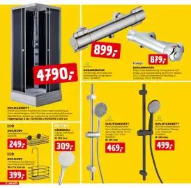 Jem & fix kundeavis Side 12: DUSJSTANGSETT €469,00, DUSJARMATUR €899,00