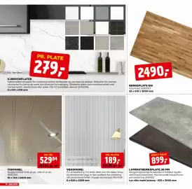 Jem & fix kundeavis Side 14: LAMINATBENKEPLATE 28 MM €899,00, KJØKKENPLATER €279,00