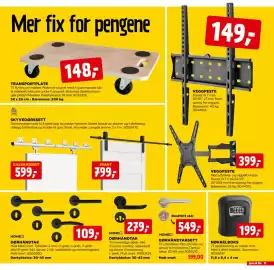 Jem & fix kundeavis Side 15: SKYVEDØRSSETT €599,00, NØKKELBOKS €199,00