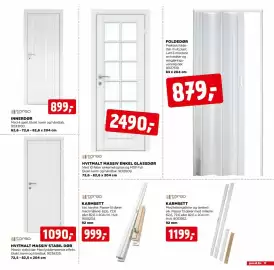 Jem & fix kundeavis Side 19: HVITMALT MASSIV ENKEL GLASSDØR €2.490,00, KARMSETT €999,00
