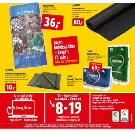 Jem & fix kundeavis Side 24: TØRKERULL €69,00, DEKKBARK €36,00