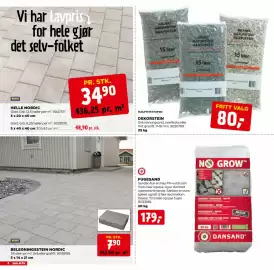 Jem & fix kundeavis Side 8: DEKORSTEIN €80,00, BELEGNINGSSTEIN NORDIC €7,90