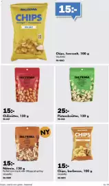 Biltema reklamblad Sida 13: Biltema pistaschnötter €25,00, Biltema chilinötter €15,00