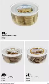 Biltema reklamblad Sida 18: Gilzema vaniljdrömmar €25,00, Kolakakor €25,00