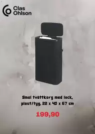 Clas Ohlson reklamblad Sida 8: Onison smal tvättkorg med lock €199,90
