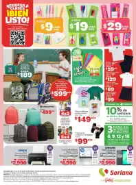 Folleto Soriana Híper Página 8: Playeras Disney, varios modelos €149,00, Marcadores plastificados €29,00