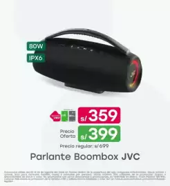 Catálogo Tottus Página 14: JVC parlante boombox €359,00