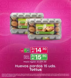 Catálogo Tottus Página 2: Huevos pardos 15 uds. Tottus €14,90