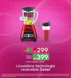 Catálogo Tottus Página 6: Licuadora tecnologia reversible Oster €299,00