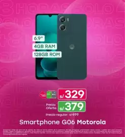 Catálogo Tottus Página 7: Motorola Smartphone G06 €329,00