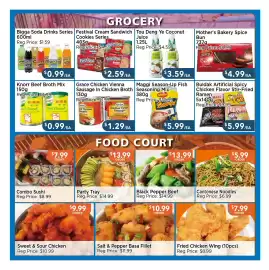Blue Sky Supermarket flyer week 34 Page 2: Festival cream sandwich cookies €2,59, Bigga Soda Drinks Series €0,99