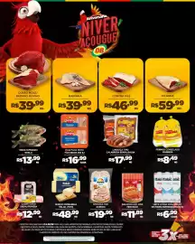 Catálogo DB Supermercados Página 1: Linguiça tipo calabresa seara/sadia €17,99, Queijo mussarela italac/toya €48,99