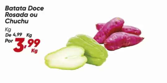 Tabloide Dia Página 10: Batata doce rosada ou chuchu €3,99