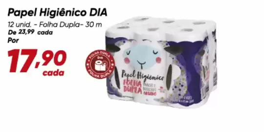 Tabloide Dia Página 2: Dia - papel higiênico €17,90
