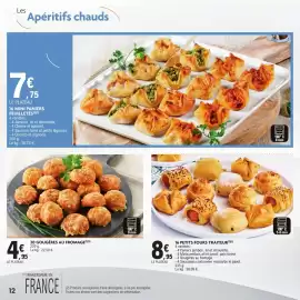 Catalogue E.Leclerc Drive page 12: 20 GOUGÈRES AU FROMAGE €4,95, 16 PETITS FOUR TRAITEUR €8,95