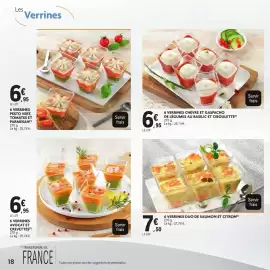 Catalogue E.Leclerc Drive page 18: 6 VERRINES DUO DE SAUMON ET CITRON €7,50, Verrines avocat et crevettes €6,95
