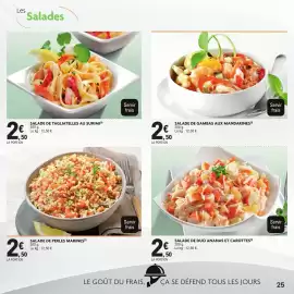 Catalogue E.Leclerc Drive page 25: SALADE DE TAGLIATELLES AU SURIMI €2,50, SALADE DE PERLES MARINES €2,50