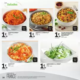 Catalogue E.Leclerc Drive page 28: COLESLAW €1,90, CAROTTES RÂPÉES €1,20