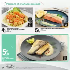 Catalogue E.Leclerc Drive page 34: NOIX DE SAINT-JACQUES* AUX PETITS LÉGUMES ET SES GAMBAS €4,60