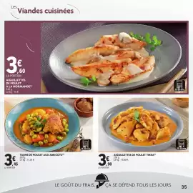 Catalogue E.Leclerc Drive page 35: Tajine de poulet aux abricots €3,45, AIGUILLETTES DE POULET TIKKA €3,90