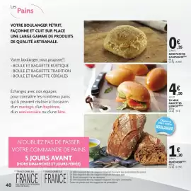 Catalogue E.Leclerc Drive page 48: MINI NAVETTES LUNCH €4,50, PAVÉ NOIR €1,30