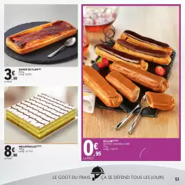 Catalogue E.Leclerc Drive page 51: MILLEFEUILLES €8,90, BANDE DE FLAN €3,50