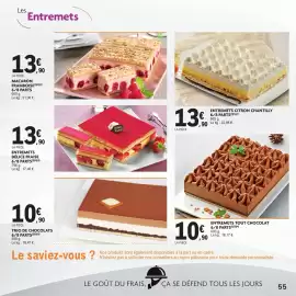 Catalogue E.Leclerc Drive page 55: ENTREMETS TOUT CHOCOLAT €10,90, Délice Fraise €13,90