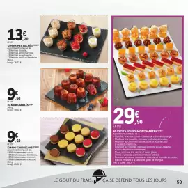Catalogue E.Leclerc Drive page 59: MINI CANELÉS €9,60, LE LOT €13,20