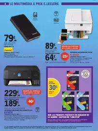 Catalogue E.Leclerc Espace Culturel page 8: EPSON IMPRIMANTE MULTIFONCTION ECOTANK ET-2921 €189,99