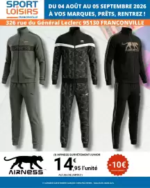 Catalogue E.Leclerc Sport page 1: Airness - survêtement junior €14,95