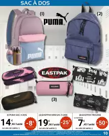 Catalogue E.Leclerc Sport page 10: Disney - eastpak trousse €7,45, Eastpak - mini sac a dos €19,90