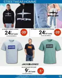 Catalogue E.Leclerc Sport page 12: Project x sweat homme €24,90, Cargo - project x pantalon homme €24,90