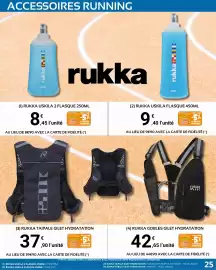 Catalogue E.Leclerc Sport page 25: Rukka gobles gilet hydratation €42,65, Rukka taipale gilet hydratation €37,90