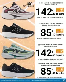 Catalogue E.Leclerc Sport page 30: New balance - chaussures homme running ellipse v 1 €142,40