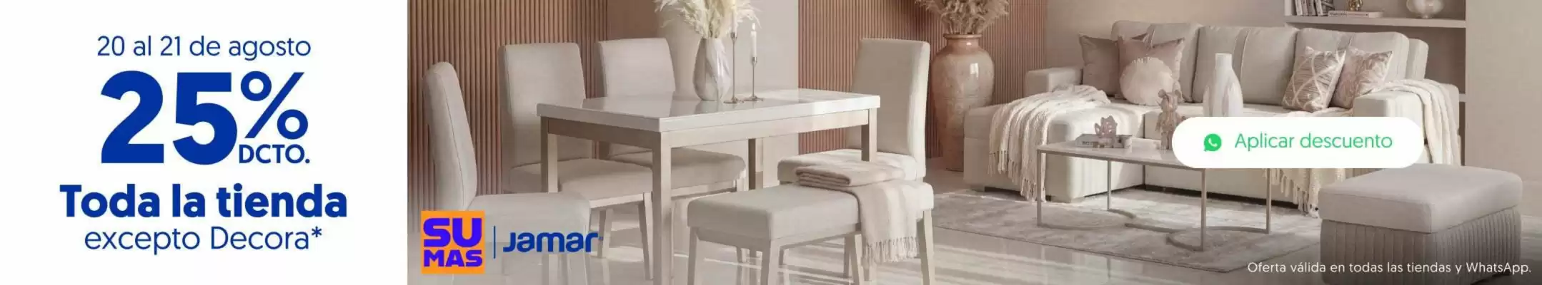 Muebles Jamar (válido hasta 21-08)