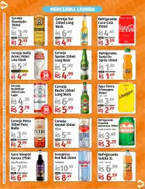 Catálogo Supermercado Dalben Página 3: Cerveja Becks long neck €5,99, Cerveja Amstel ultra €4,59