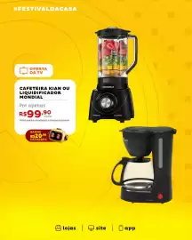 Encarte Casa e Vídeo Página 2: Cafeteira kian ou liquidificador mondial €99,90