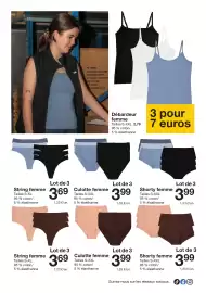 Catalogue Zeeman page 19: String femme €3,69, Culotte femme €3,99