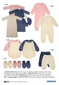Catalogue Zeeman page 2: Gigoteuse bébé €19,99, Body bébé €2,49