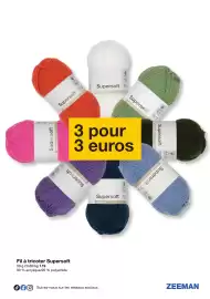 Catalogue Zeeman page 26: ZEEMAN Fil à tricoter Supersoft €3,00