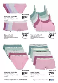 Catálogo Zeeman Página 13: Braguitas infantiles €5,99, Bóxer infantil €7,99