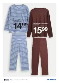 Zeeman Prospekt Seite 20: Damenpyjama €14,99, Damen-Ripp-Pyjama €15,99
