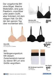 Zeeman Prospekt Seite 22: Demi-BH €10,99, BH-Verlängerungsstück €1,49