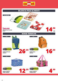 Volantino Comet Pagina 26: Zaino Actice 30 Gio' Style €26,99, Borsa termica camouflage Gio' Style €4,99
