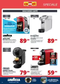 Volantino Comet Pagina 24: DeLonghi Genio S Plus macchina caffè a capsule €79,90, Macchina Caffè a Cialde Bluemoon €89,99