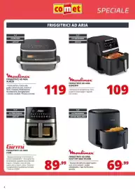Volantino Comet Pagina 4: Moulinex friggitrice ad aria €109,00, Girmi friggitrice ad aria FG90 €89,99